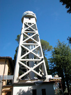 La torre solare in ristrutturazione