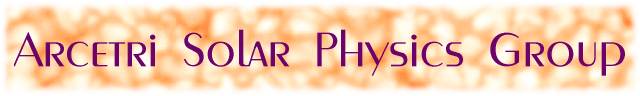 Arcetri Solar Physics Group
