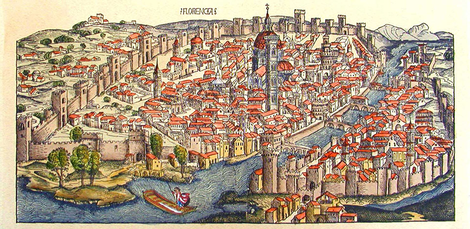 Ancient view of Florence